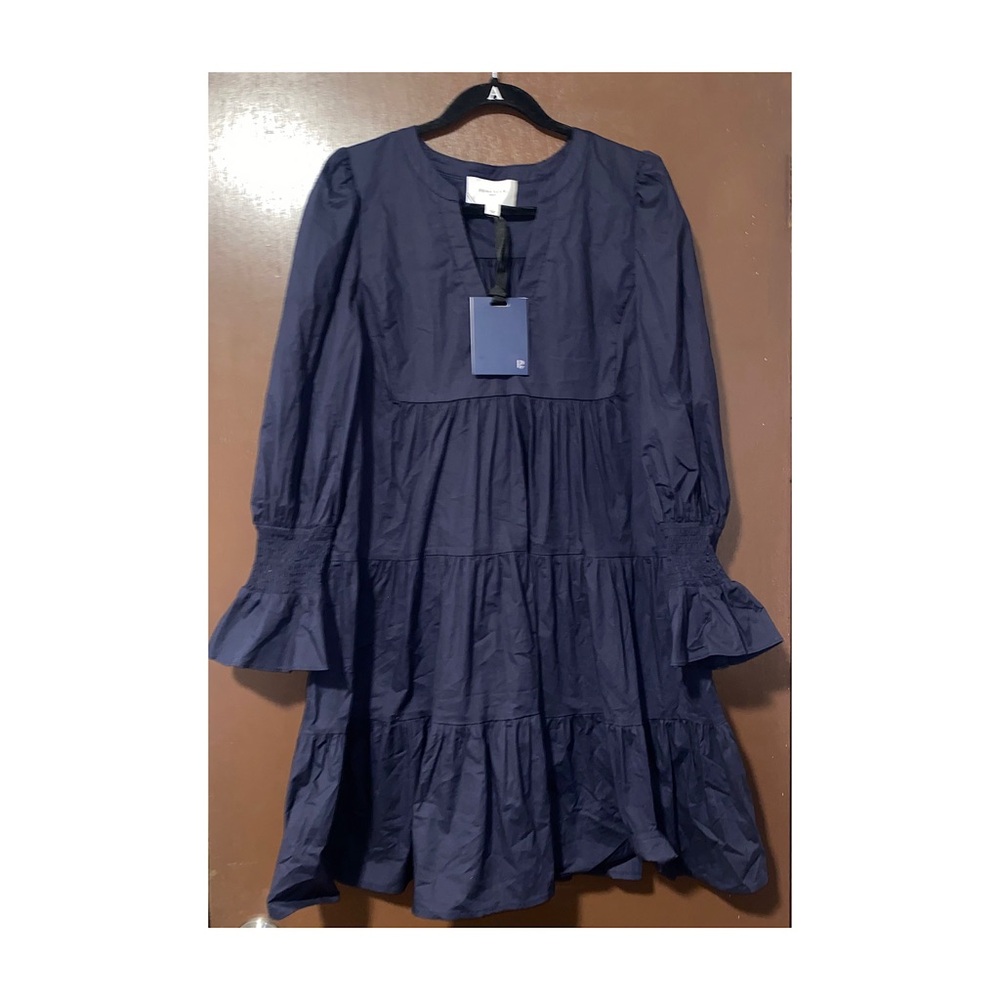 Pomander Place Navy Cotton Poplin Kenzo Dress size Large